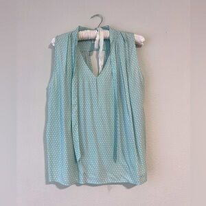 || ESLEY || POLKA-DOT BLOUSE || SLEEVELESS ||